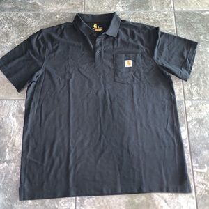 Carhartt XL Black Short Sleeve Polo Shirt Original Fit